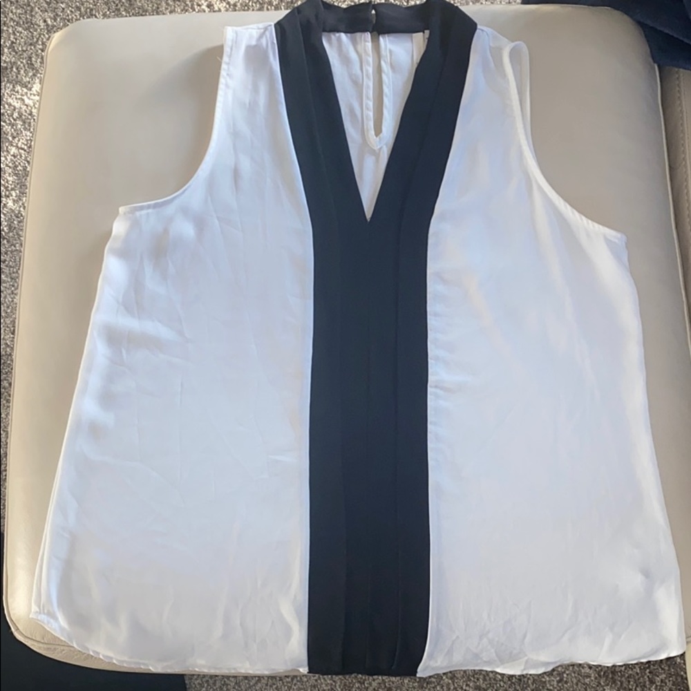 White/Black Blouse